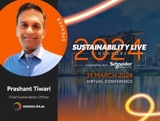 Prashant Tiwari, Chief Sustainability Officer at Amara Raja Group