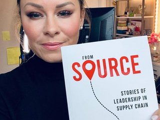 IBM Global Leader for Sustainability Sheri Hinish with her copy of From Source to Sold, a book that explores what it means to be a great supply chain leader.