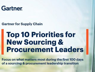 Gartner says it is critical for sourcing and procurement leaders new to their roles to identify “critical priorities of internal business partners”, and then to determine “how these can be supported with the extended supply base”.