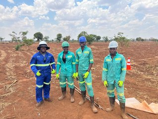 Sovereign's drill team at Kasiya in Malawi