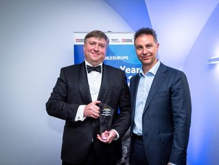 Kyrylo Goncharuk receiving Mobile Europe's CTO of the Year Award. Credit: Ukrtelecom