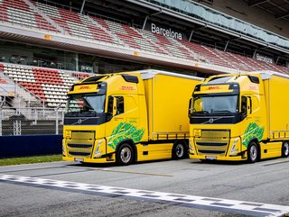 DHL's bio-fuelled trucks for the Formula 1 World Championship