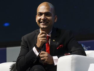 Manu Jain speaking as Xiaomi Global VP at the India Mobile Congress