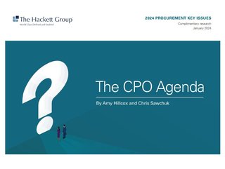 The CPO Agenda - The Hackett Group Report   (Credit: The Hackett Group)