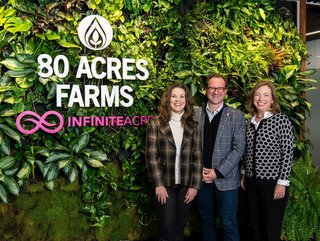 Tisha Livingston (left), CEO Infinite Acres, Mike Zelkind, CEO 80 Acres, and Barbara Humpton, President and CEO of Siemens USA.