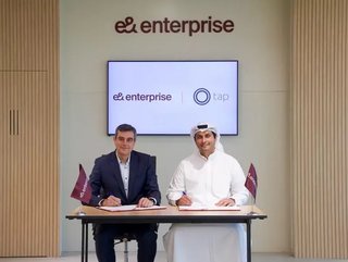 Alberto Araque, CEO, e& enterprise IoT & AI, and Ahmad Alwazzan, EVP and Managing Director of Tap Payments in the UAE. Image: e&