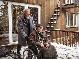 Elderly LGBT couple