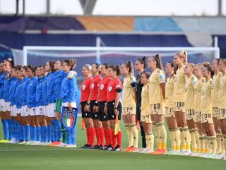 Italy v Belgium lining up at the UEFA Women's EURO 2022      Credit: Getty Images/Laurence Griffiths