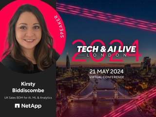 Kirsty Biddiscombe, UK Sales BDM for AI, ML & Analytics at NetApp