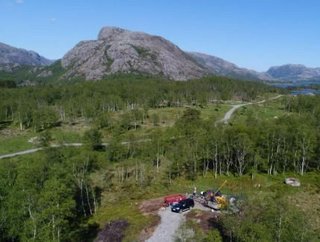 Drilling at Norge Mining's Bjerkreim site