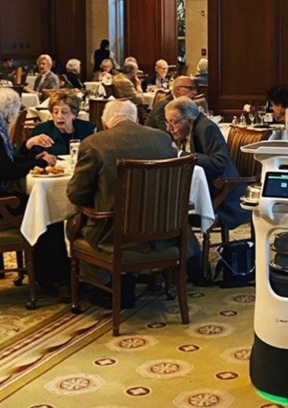 Robot waiters taking more orders, improving assisted living dining rooms -  McKnight's Senior Living