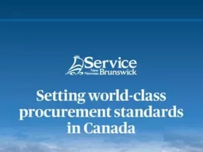 How Service New Brunswick Is Setting World-class Procurement Standards ...