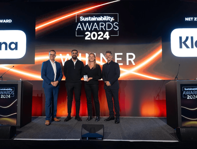 Klarna Wins Net Zero Award at Global Sustainability Awards