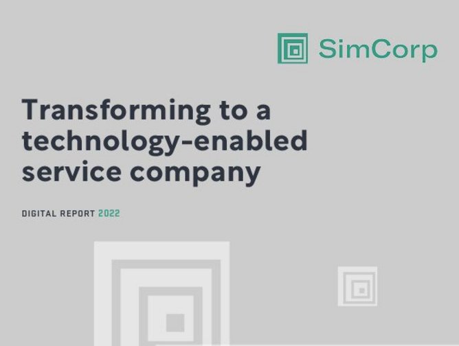 SimCorptransforming to a technologyenabled service company