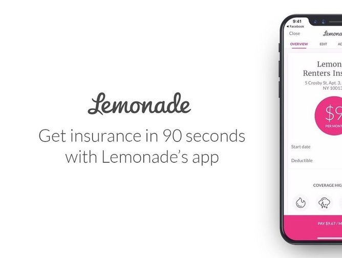The Lemonade App Renters & Homeowners Insurance Powered by Tech